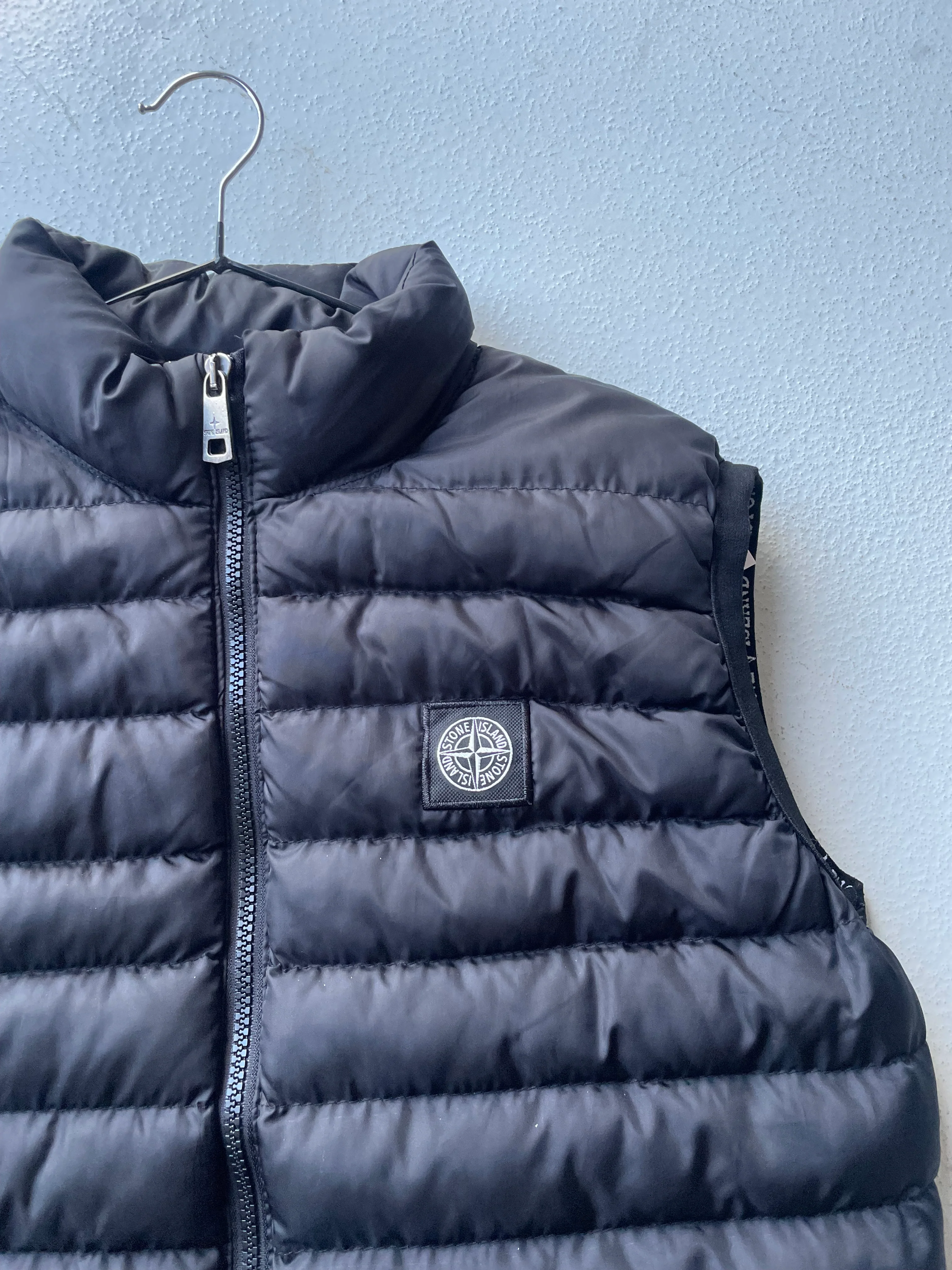 Black Puffer Body Warmer - Image 3