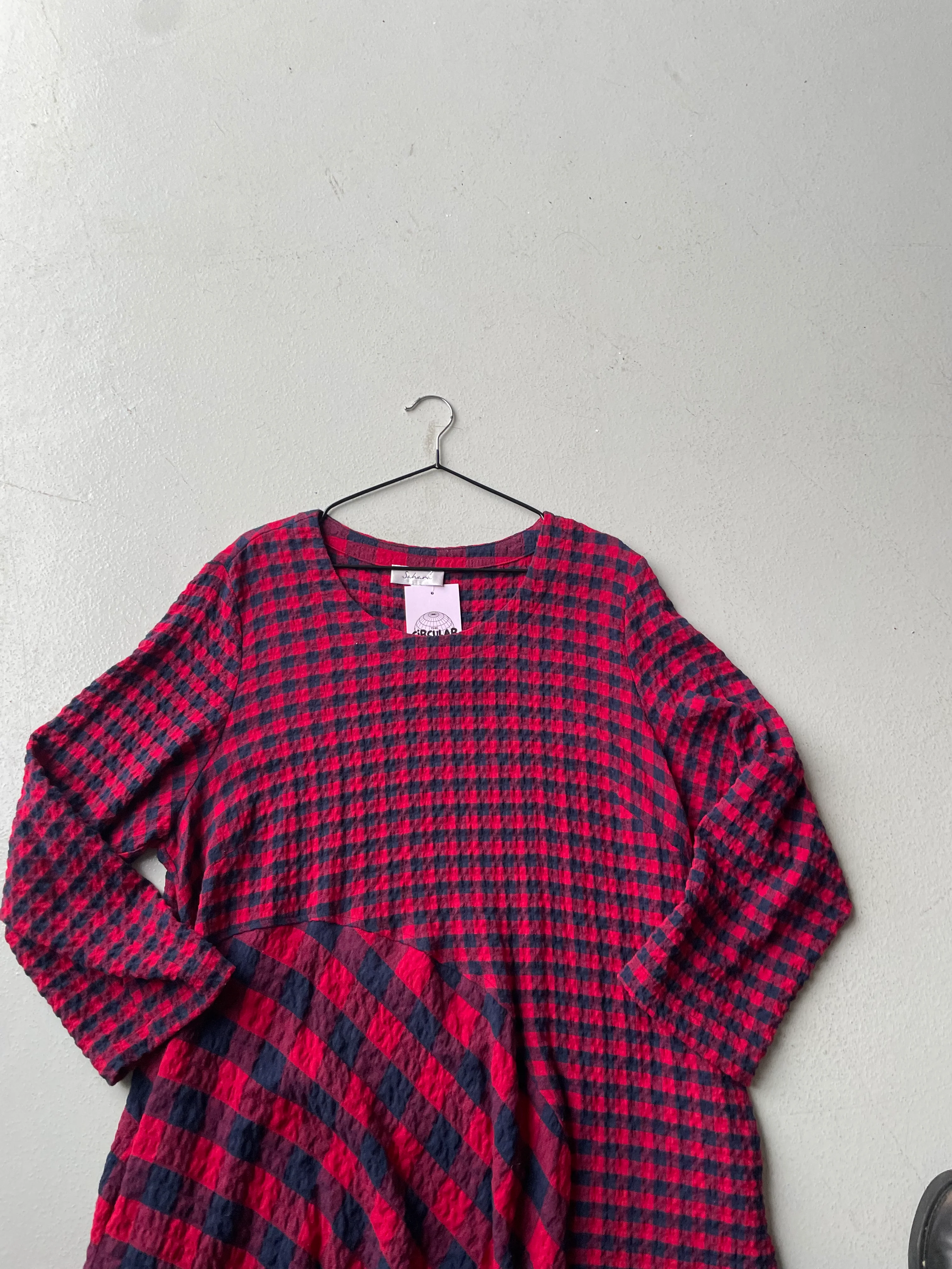 Sahara Tartan Slouchy Dress - Image 3