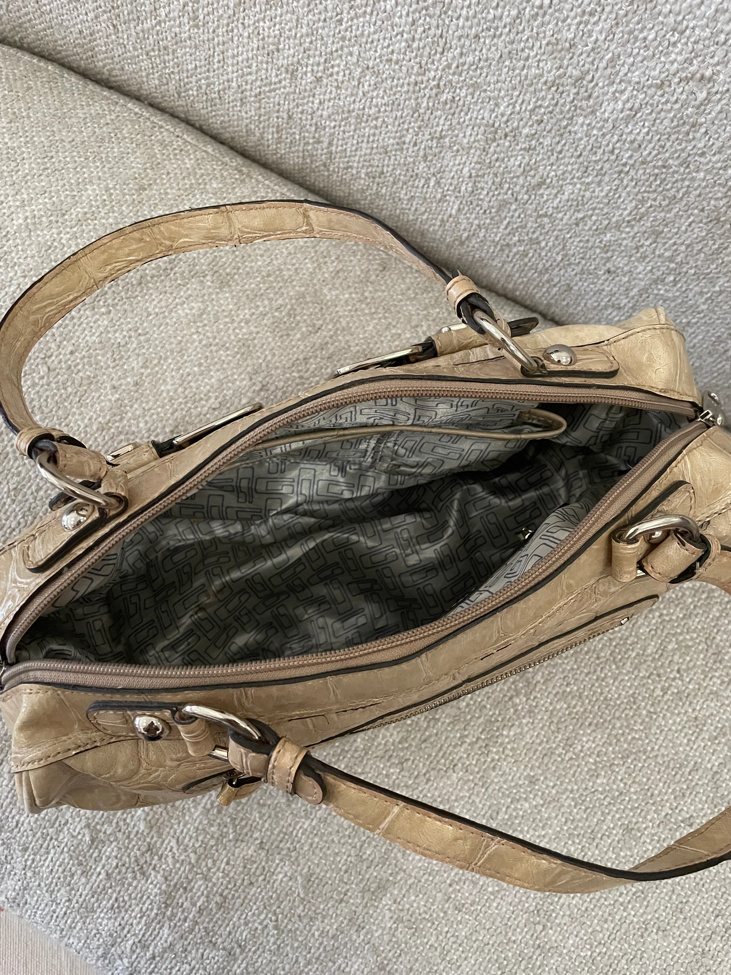 Vintage guess bag cream - Image 8