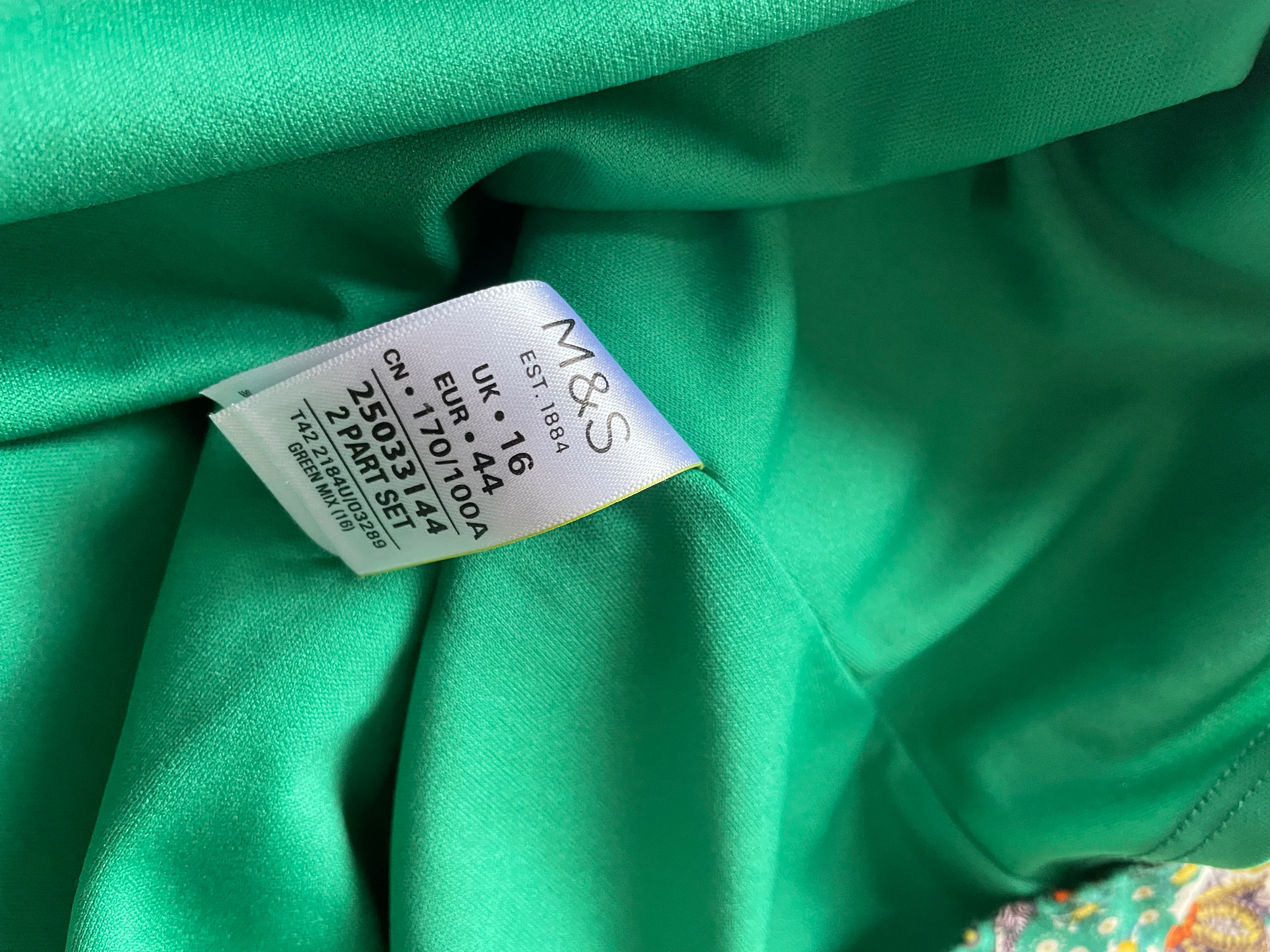 Vintage y2k Peruna Green Floral Print Summer Dress - Image 5