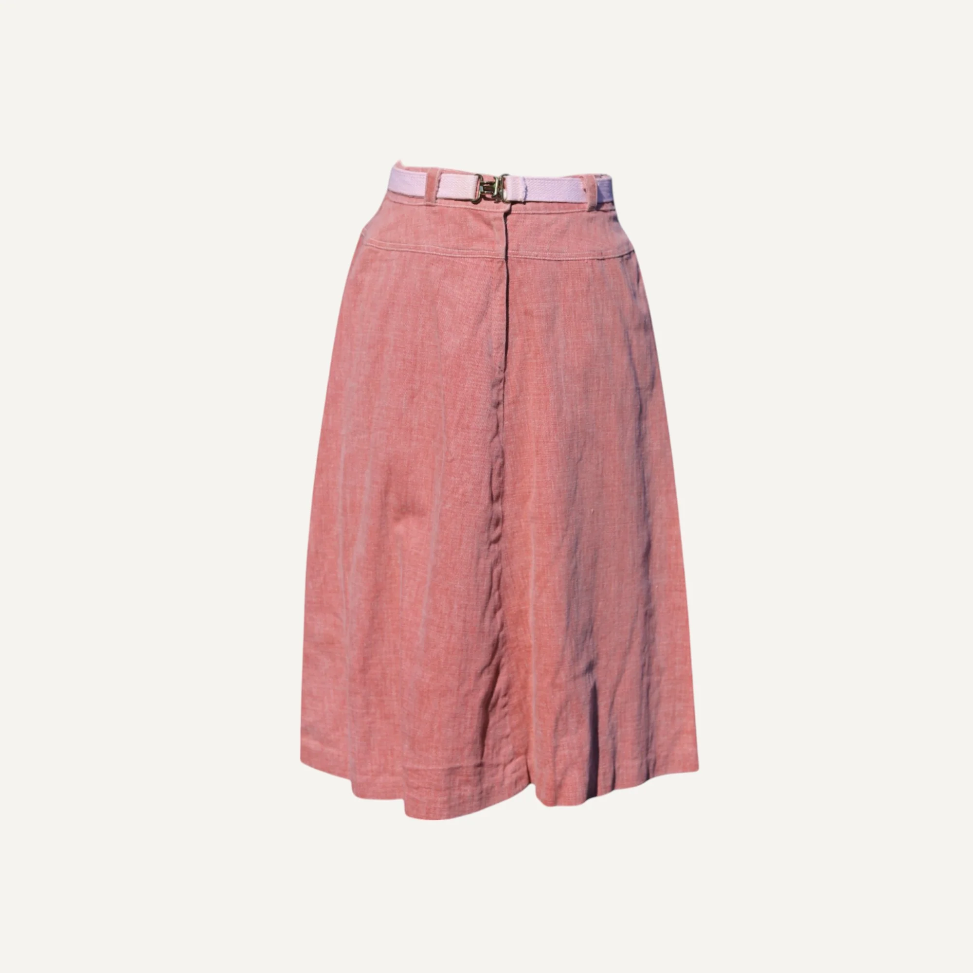 Vintage Pink Corduroy Skirt