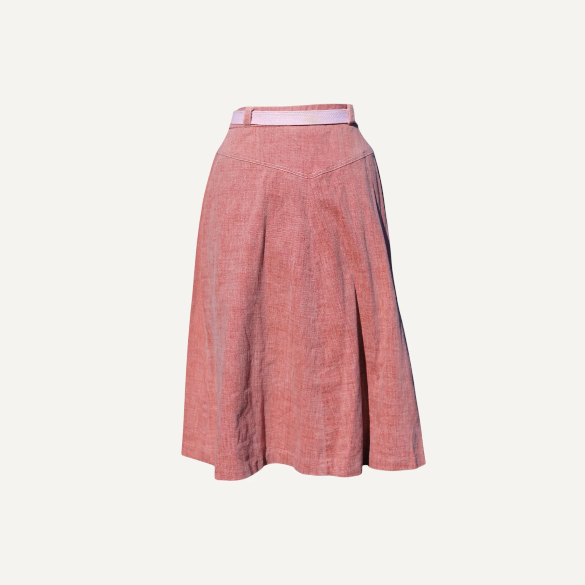 Vintage Pink Corduroy Skirt - Image 2