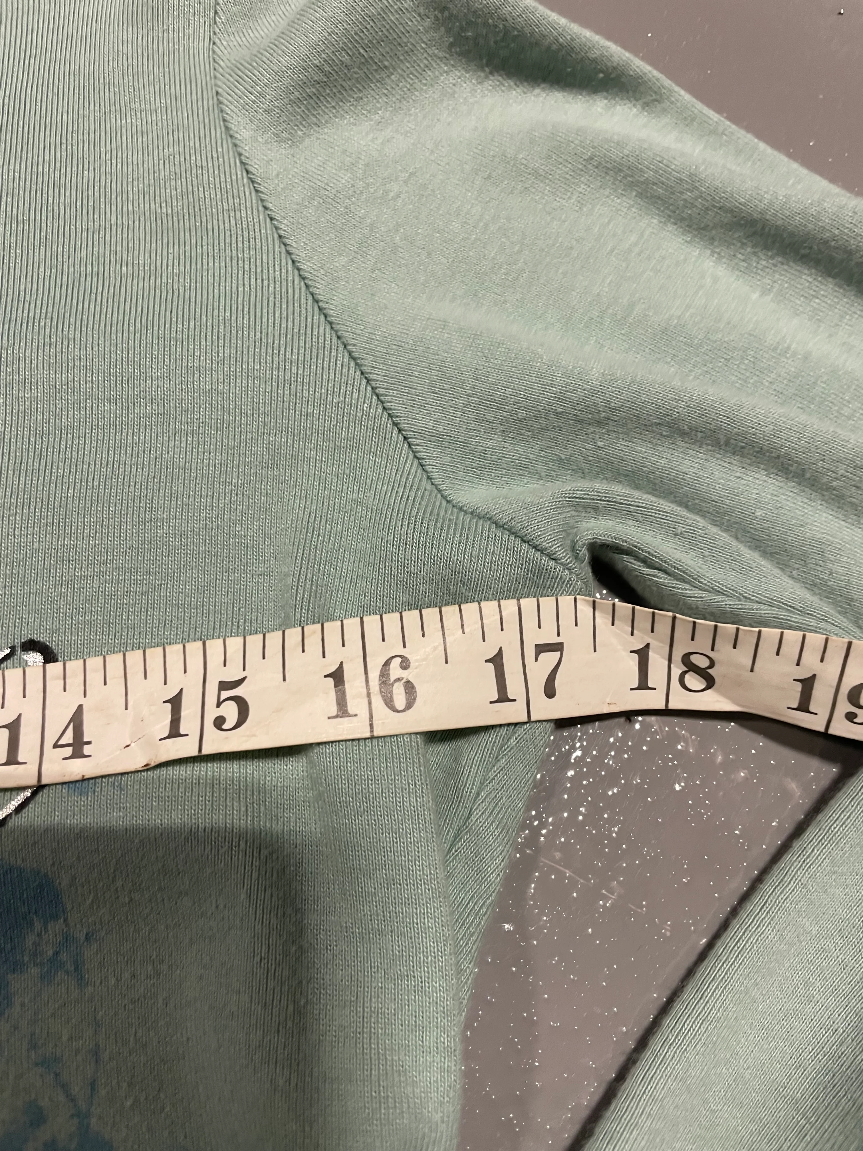 Vintage y2k Teal Blue Long Sleeve Top - Image 4