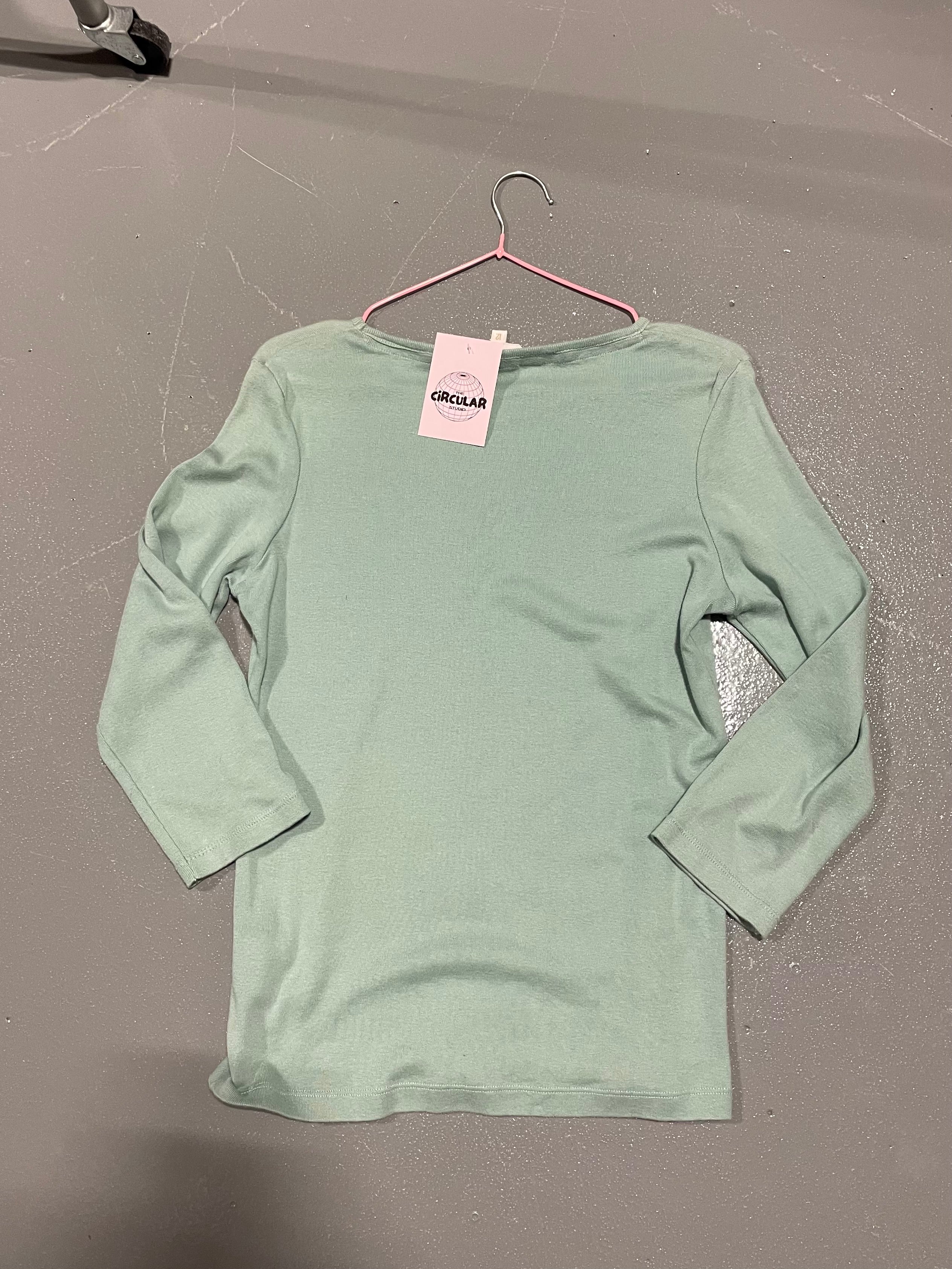 Vintage y2k Teal Blue Long Sleeve Top - Image 7